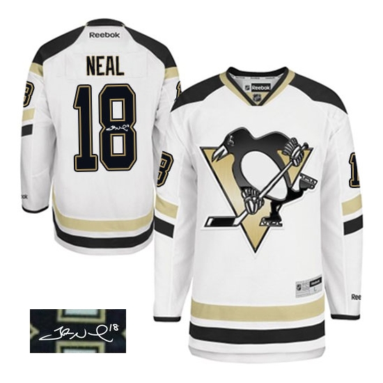 James Neal Pittsburgh Penguins Authentic 2014 Stadium Series Autographed Reebok Jersey - White