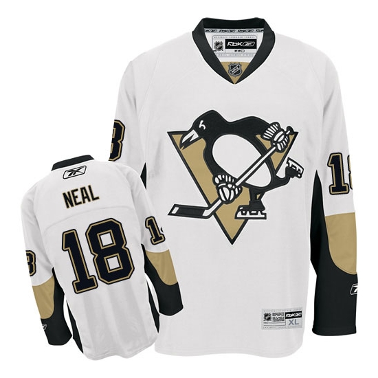 James Neal Pittsburgh Penguins Authentic Away Reebok Jersey - White
