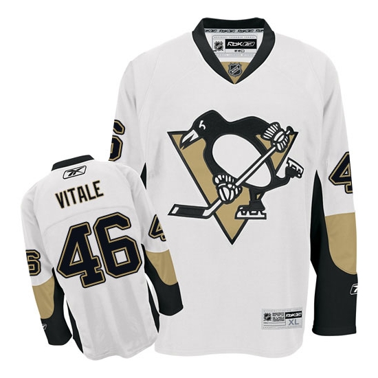 Joe Vitale Pittsburgh Penguins Authentic Away Reebok Jersey - White