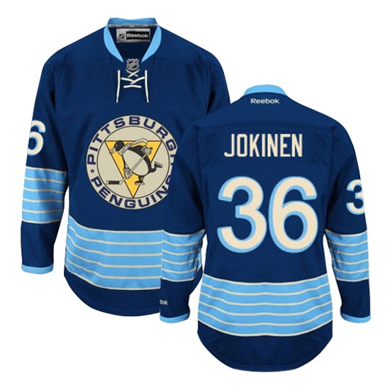 Jussi Jokinen Pittsburgh Penguins Authentic New Third Winter Classic Vintage Reebok Jersey - Navy Blue