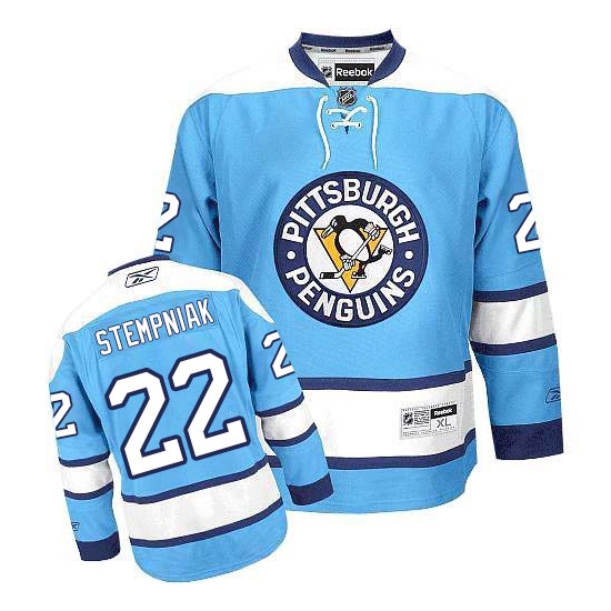 Lee Stempniak Pittsburgh Penguins Authentic Third Reebok Jersey - Light Blue