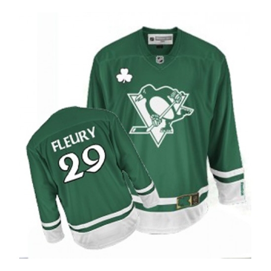 Marc-Andre Fleury Pittsburgh Penguins Authentic St Patty's Day Reebok Jersey Authentic St Patty's Day Reebok Jersey - Green