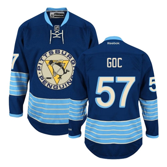 Marcel Goc Pittsburgh Penguins Authentic Third Vintage Reebok Jersey - Navy Blue