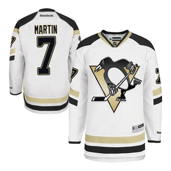 Paul Martin Pittsburgh Penguins Authentic 2014 Stadium Series Reebok Jersey - White