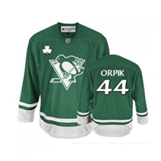 Brooks Orpik Pittsburgh Penguins Authentic St Patty's Day Reebok Jersey - Green