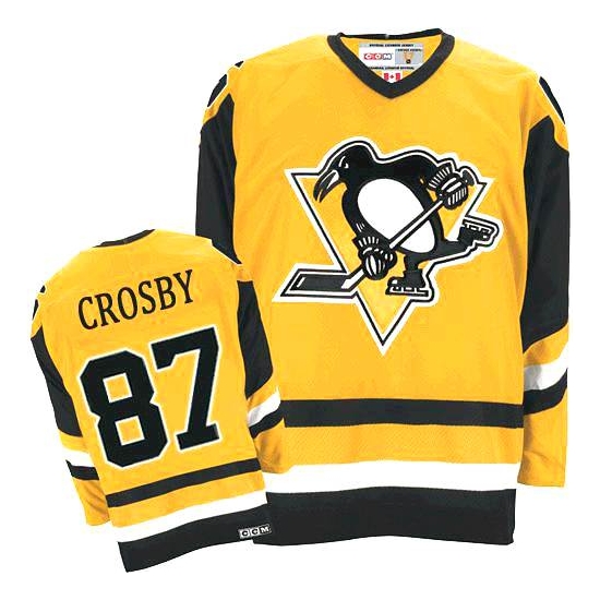 Sidney Crosby Pittsburgh Penguins Authentic Throwback CCM Jersey - Orange