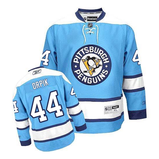 Brooks Orpik Pittsburgh Penguins Authentic Third Reebok Jersey - Light Blue