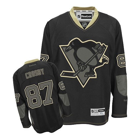 Sidney Crosby Pittsburgh Penguins Premier Reebok Jersey - Black Ice