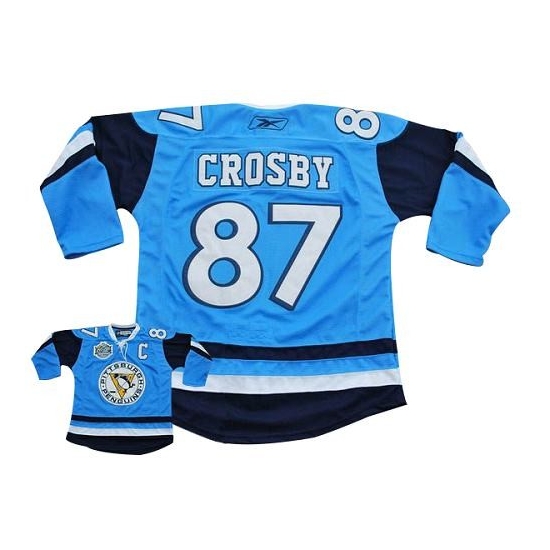 Sidney Crosby Pittsburgh Penguins Authentic Winter Classic Vintage Reebok Jersey - Blue
