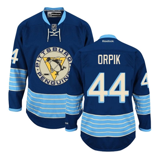 Brooks Orpik Pittsburgh Penguins Authentic New Third Winter Classic Vintage Reebok Jersey - Navy Blue