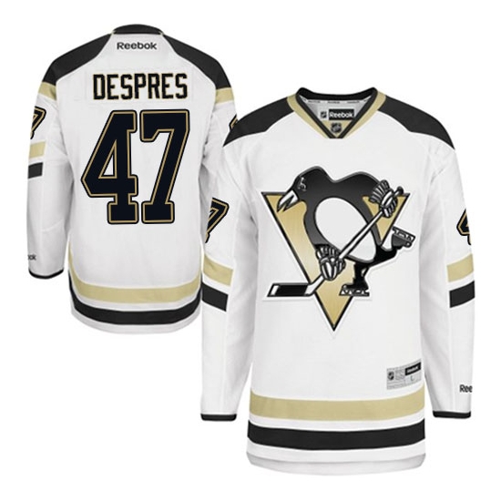 Simon Despres Pittsburgh Penguins Authentic 2014 Stadium Series Reebok Jersey - White