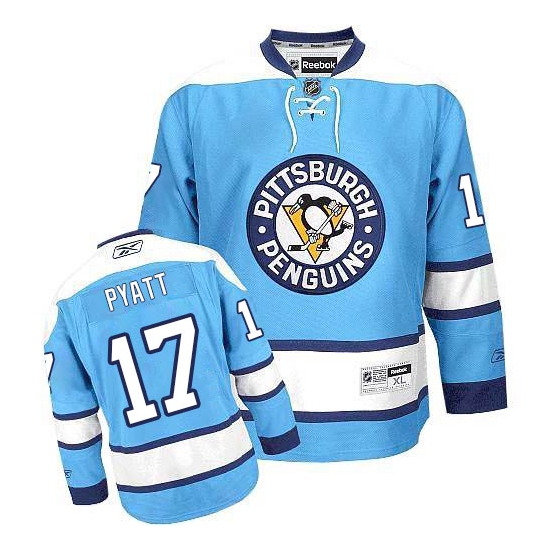 Taylor Pyatt Pittsburgh Penguins Authentic Third Reebok Jersey - Light Blue