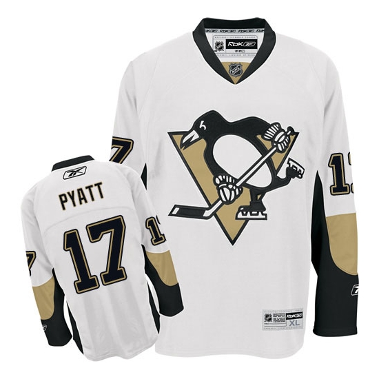 Taylor Pyatt Pittsburgh Penguins Authentic Away Reebok Jersey - White