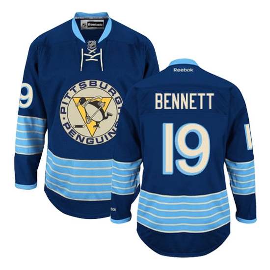 Beau Bennett Pittsburgh Penguins Premier Third Vintage Reebok Jersey - Navy Blue