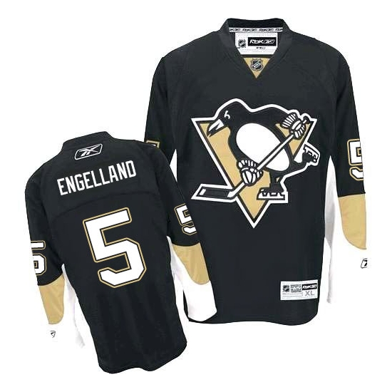 Deryk Engelland Pittsburgh Penguins Authentic Home Reebok Jersey - Black