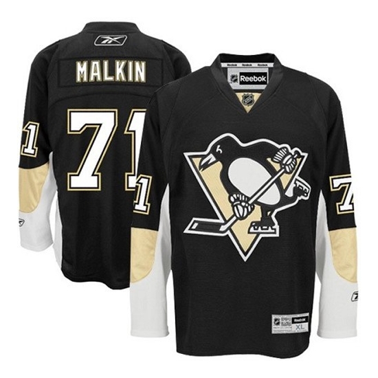 Evgeni Malkin Pittsburgh Penguins Authentic Home Reebok Jersey - Black