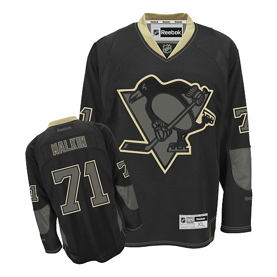 Evgeni Malkin Pittsburgh Penguins Premier Reebok Jersey - Black Ice