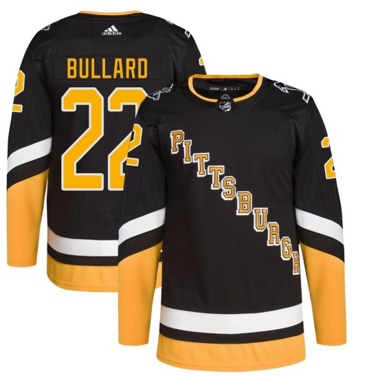 Mike Bullard Pittsburgh Penguins Youth Authentic 2021/22 Alternate Primegreen Pro Player Adidas Jersey - Black
