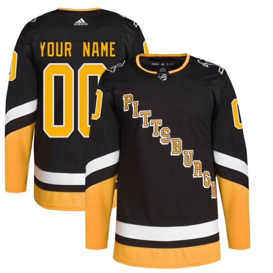 Custom Pittsburgh Penguins Youth Authentic Custom 2021/22 Alternate Primegreen Pro Player Adidas Jersey - Black