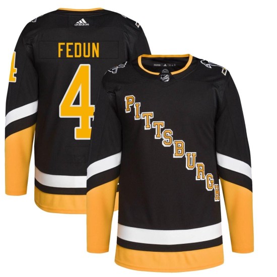 Taylor Fedun Pittsburgh Penguins Youth Authentic 2021/22 Alternate Primegreen Pro Player Adidas Jersey - Black