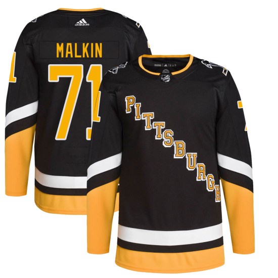 Evgeni Malkin Pittsburgh Penguins Youth Authentic 2021/22 Alternate Primegreen Pro Player Adidas Jersey - Black