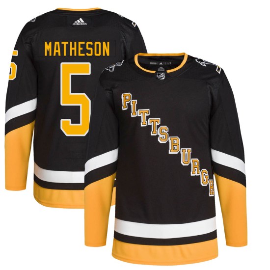 Mike Matheson Pittsburgh Penguins Youth Authentic 2021/22 Alternate Primegreen Pro Player Adidas Jersey - Black