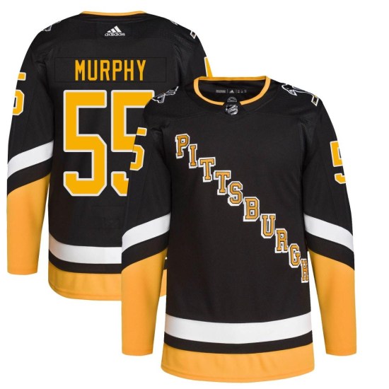 Larry Murphy Pittsburgh Penguins Youth Authentic 2021/22 Alternate Primegreen Pro Player Adidas Jersey - Black