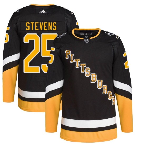 Kevin Stevens Pittsburgh Penguins Youth Authentic 2021/22 Alternate Primegreen Pro Player Adidas Jersey - Black