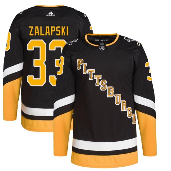 Zarley Zalapski Pittsburgh Penguins Youth Authentic 2021/22 Alternate Primegreen Pro Player Adidas Jersey - Black