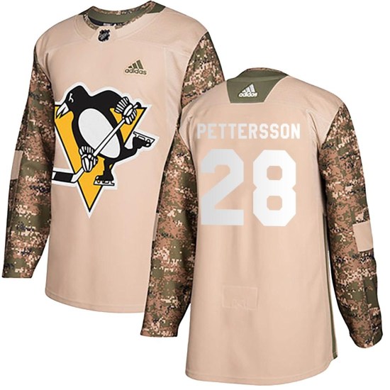 Marcus Pettersson Pittsburgh Penguins Authentic Veterans Day Practice Adidas Jersey - Camo