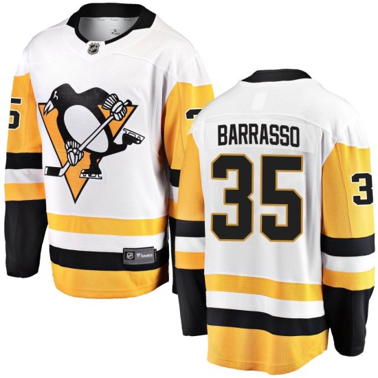 Tom Barrasso Pittsburgh Penguins Youth Breakaway Away Fanatics Branded Jersey - White