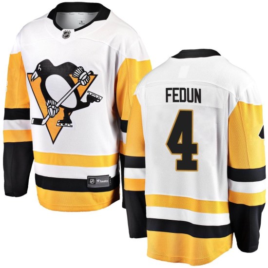 Taylor Fedun Pittsburgh Penguins Youth Breakaway Away Fanatics Branded Jersey - White