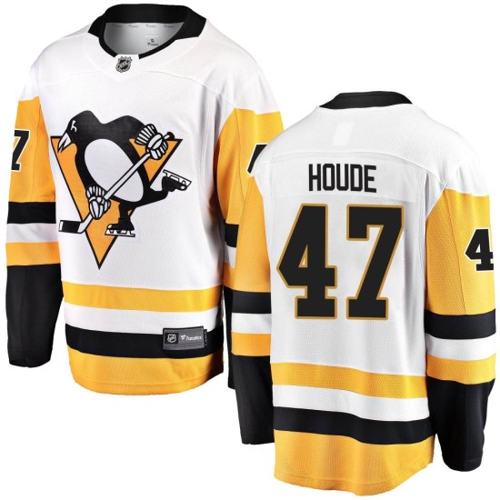 Samuel Houde Pittsburgh Penguins Youth Breakaway Away Fanatics Branded Jersey - White