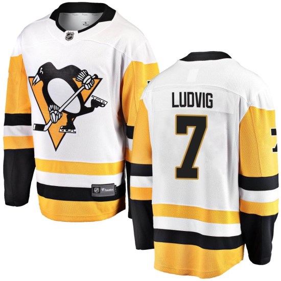 John Ludvig Pittsburgh Penguins Youth Breakaway Away Fanatics Branded Jersey - White