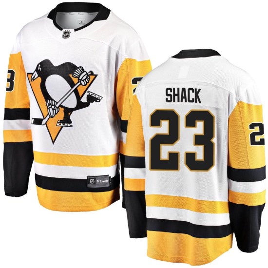 Eddie Shack Pittsburgh Penguins Youth Breakaway Away Fanatics Branded Jersey - White