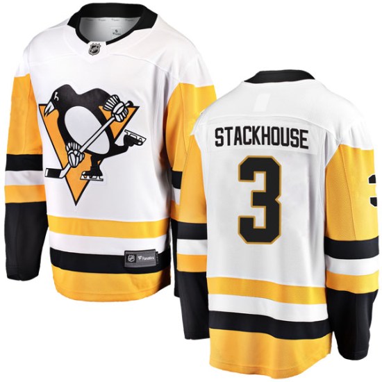 Ron Stackhouse Pittsburgh Penguins Youth Breakaway Away Fanatics Branded Jersey - White