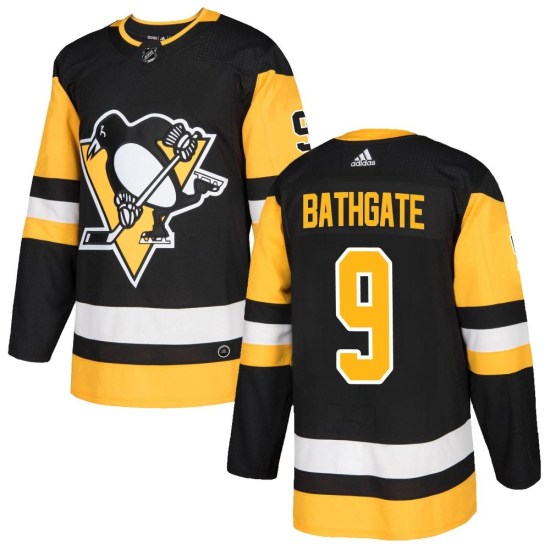 Andy Bathgate Pittsburgh Penguins Youth Authentic Home Adidas Jersey - Black