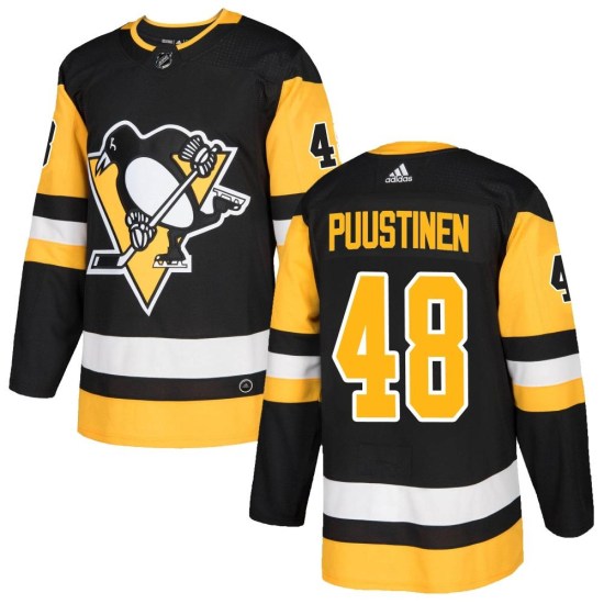 Valtteri Puustinen Pittsburgh Penguins Youth Authentic Home Adidas Jersey - Black