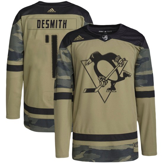 Casey DeSmith Pittsburgh Penguins Youth Authentic Military Appreciation Practice Adidas Jersey - Camo