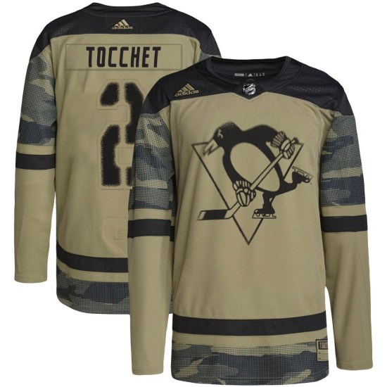 Rick Tocchet Pittsburgh Penguins Youth Authentic Military Appreciation Practice Adidas Jersey - Camo