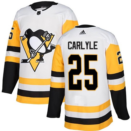 Randy Carlyle Pittsburgh Penguins Youth Authentic Away Adidas Jersey - White