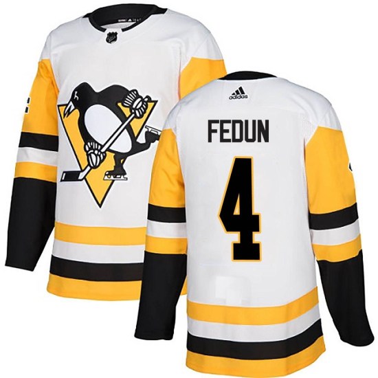Taylor Fedun Pittsburgh Penguins Youth Authentic Away Adidas Jersey - White