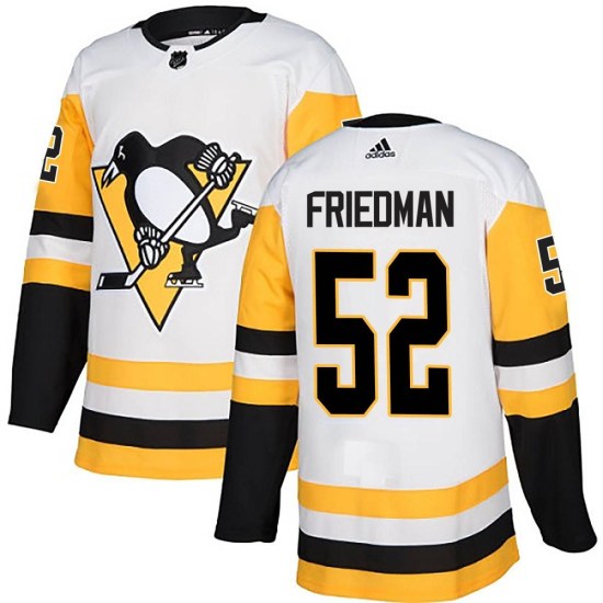 Mark Friedman Pittsburgh Penguins Youth Authentic Away Adidas Jersey - White
