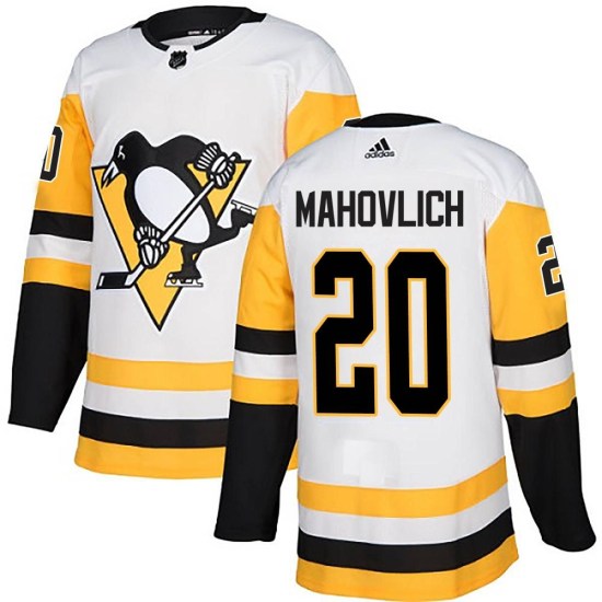 Peter Mahovlich Pittsburgh Penguins Youth Authentic Away Adidas Jersey - White