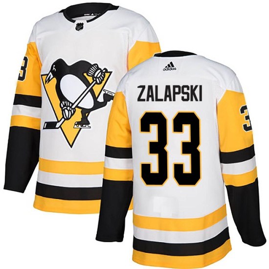 Zarley Zalapski Pittsburgh Penguins Youth Authentic Away Adidas Jersey - White