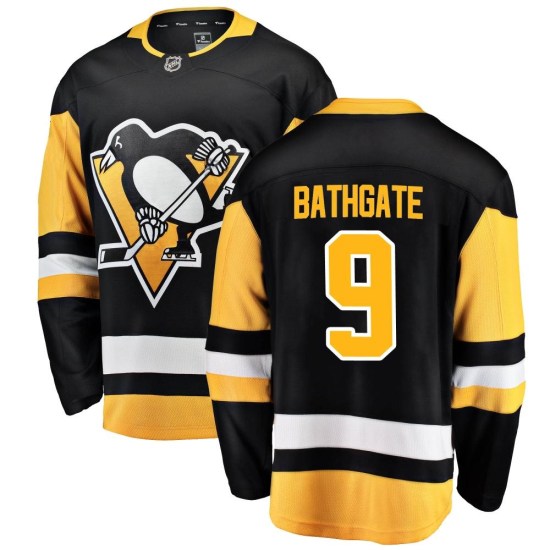Andy Bathgate Pittsburgh Penguins Breakaway Home Fanatics Branded Jersey - Black