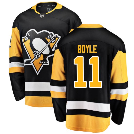 Brian Boyle Pittsburgh Penguins Breakaway Home Fanatics Branded Jersey - Black