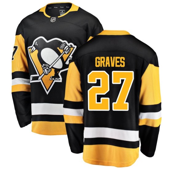 Ryan Graves Pittsburgh Penguins Breakaway Home Fanatics Branded Jersey - Black