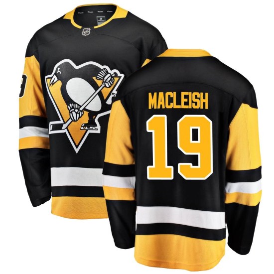 Rick Macleish Pittsburgh Penguins Breakaway Home Fanatics Branded Jersey - Black