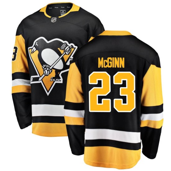 Brock McGinn Pittsburgh Penguins Breakaway Home Fanatics Branded Jersey - Black